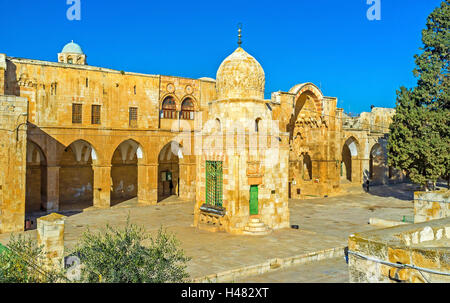 Qaitbay Sabil, également connu sous le nom de fontaine publique ou bien d'Meletiye Bay est appelé l'un des plus beaux édifices sur Mont du Temple Banque D'Images