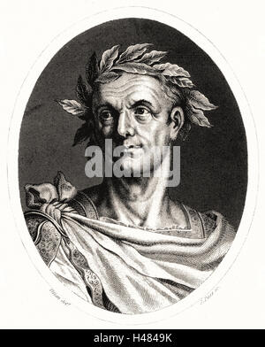 Jules César (c100-44 BC) soldat romain et homme d'État. Banque D'Images