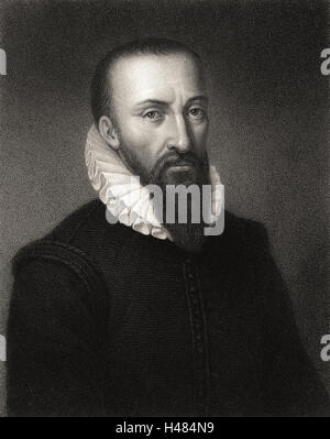 Ambroise Paré (1509-1590) chirurgien militaire français Banque D'Images