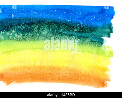 Résumé Contexte Aquarelle Arc-en-ciel Banque D'Images