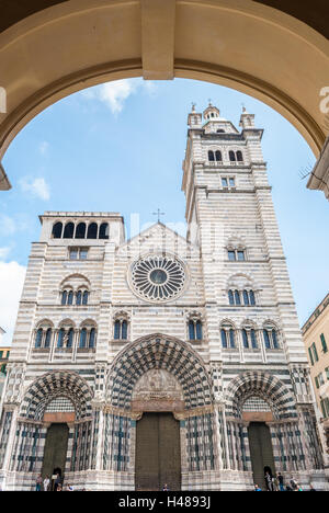 L'église de 'San Lorenzo', la cathédrale de Gênes Banque D'Images