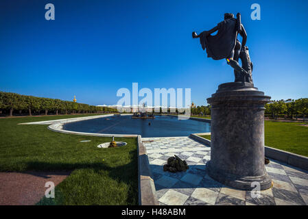 Fontaines de Peterhof palace, Saint Petersbourg (Russie) Banque D'Images