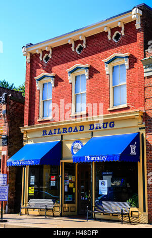 La drogue dans le centre-ville de devanture de fer à mi-chemin, une partie de la zone du Kentucky Lexington-Fayette Banque D'Images