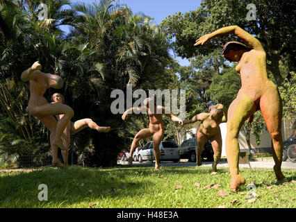 Brésil, Rio de Janeiro, le jardin botanique, parc de chiffres, 'La Danse', jardin, parc, Parc, des chiffres, des sculptures, des sculptures, l'art, point d'intérêt, Banque D'Images