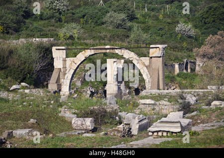 La Turquie, côte ouest, Izmir, Ephèse, Polliobrunnen, Banque D'Images