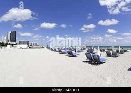 Paragraphe Plage, suture dans '16', morceau, l'Atlantique Sud de Miami Beach, Floride, USA, Banque D'Images