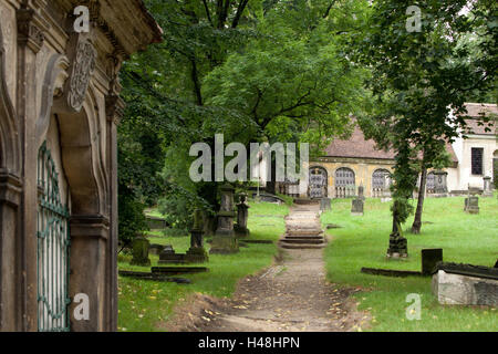 Allemagne, Saxe, Görlitz, Nikolaifriedhof, Banque D'Images