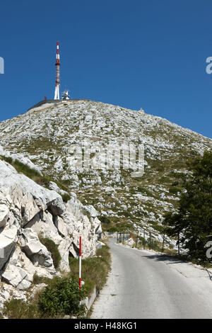 La Croatie, Dalmatie, Makarska, réserve naturelle Biokovo, voyage sur la troisième plus haute montagne de la Croatie, de la Sveti Jure, 1762 m, Banque D'Images