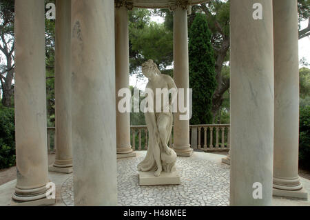 France, Côte d'Azur, Beaulieu-sur-mer, Villa Rothschild Villa 'Ile de France', dans le parc, Pavillon Banque D'Images