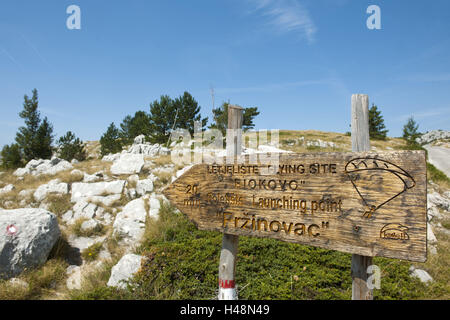 La Croatie, Dalmatie, Makarska, réserve naturelle, Biokovo Banque D'Images