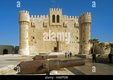 Egypte, Alexandrie, fort Kait Bey, près de 1480 construit par le sultan Kait Bey, Banque D'Images