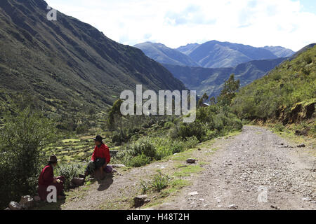 Pérou, Cusco, Lares, Aquas Calientes, Banque D'Images