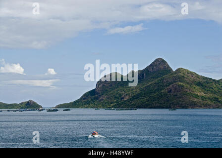 Vietnam, Con Son Îles, mer, bottes, monde de l'île, Banque D'Images