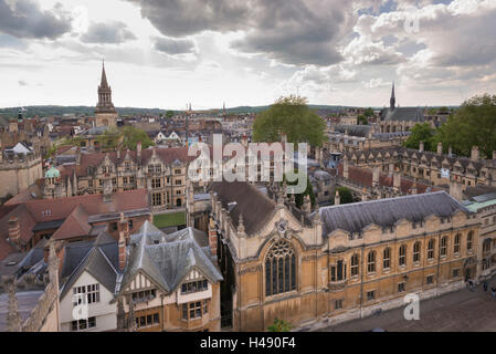 Brasenose College et Oxford skyline, Oxfordshire, Angleterre. Banque D'Images