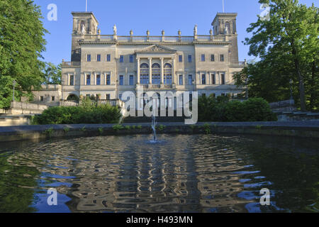 Palais Albrechtsberg, Dresde, Saxe, Allemagne, Banque D'Images