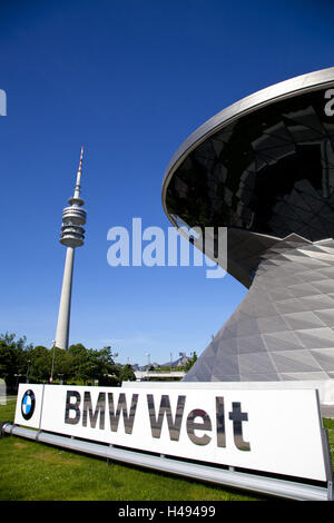 Musée BMW, Munich, Allemagne, Europe, Banque D'Images
