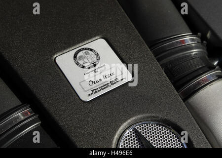 Voiture, Mercedes AMG CLS 63, étiquette, moteur Banque D'Images