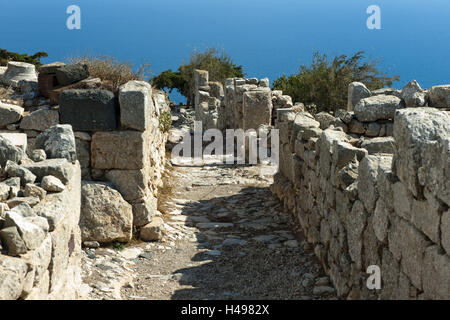 Grèce, les Cyclades, Santorin, Kamari, Alt-Thera, Banque D'Images