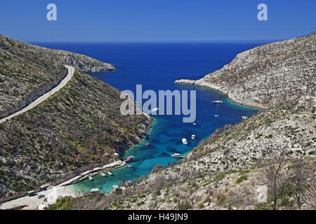 Grèce, Zante, Porto Vromi, bay, Banque D'Images