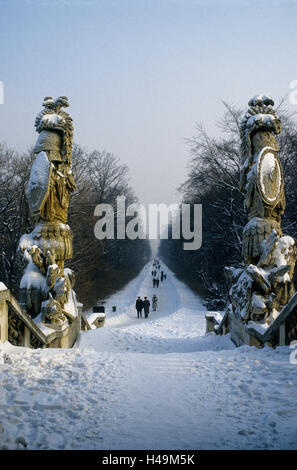 L'Autriche, Vienne, Schönbrunn, rampe pour la chapelle du château en hiver, Banque D'Images