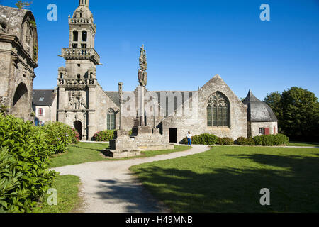 Sainte Marie bande vous Menez-Hom, Bretagne, France, Banque D'Images