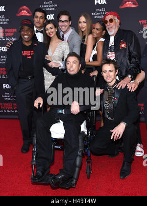 West Hollywood, Californie, USA. 13 Oct, 2016. Staz Nair, Ben Vereen, Victoria Justice, Ryan McCartan, Reeve Carney, Ivy Levan, Christina Milian et Tim Curry arrive pour la première de ''The Rocky Horror Picture Show ; faisons-le encore une fois le Time Warp'' Premiere au Roxy Theatre. Credit : Lisa O'Connor/ZUMA/Alamy Fil Live News Banque D'Images