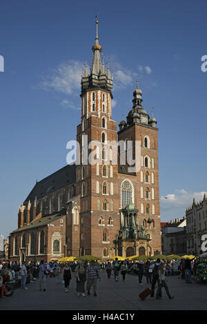 La Pologne, la Galicie, Cracovie, Vieille Ville, Marché, personne, Banque D'Images