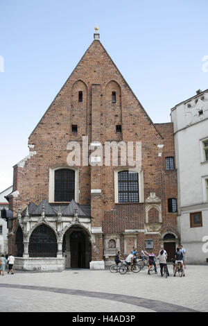 La Pologne, la Galicie, Cracovie, la vieille ville, le marché, l'église Sainte-Barbe, vue extérieure, Banque D'Images