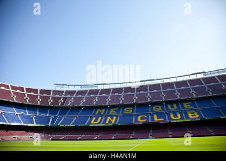 Stade de football Camp Nou, Barcelone, Espagne, Europe, Banque D'Images