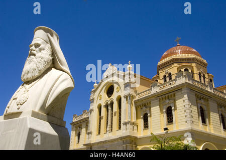 Grèce, Crete, Heraklion, Agios Minas cathédrale, en 1862 comme l'église métropolitaine d'un établi, Banque D'Images