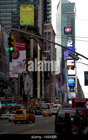 USA, New York, Times Square, l'Amérique, Banque D'Images