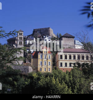 Bosnie-herzégovine, Jajce, Vieille Ville, la colline du château, forteresse, Lukas, Tour Banque D'Images