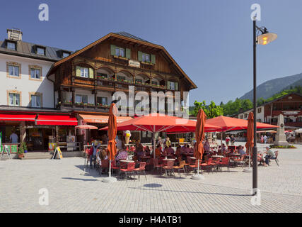 Inn, Seestrasse, King's Lake, parc national de Berchtesgaden, Berchtesgadener Land, Bavière, Allemagne Banque D'Images