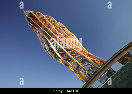Tour d'observation Pyramidenkogel, bâtiment de bois, Carinthie, Autriche Karavanke Banque D'Images
