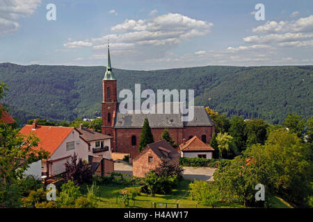 Allemagne, Bade-Wurtemberg, Neckargemünd, district Dilsberg, Rhein-Neckar-Kreis, Banque D'Images