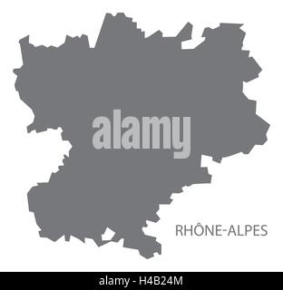 Rhone-Alpes France Site gray Illustration de Vecteur