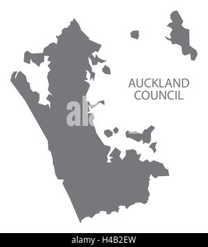 Conseil d'Auckland Nouvelle Zélande Site gray Illustration de Vecteur