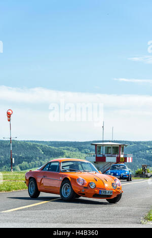 Michelstadt, Hesse, Allemagne, Renault Alpine A110 1300 S, orange, construit en 1969, de 105 ch, cylindrée 1296ccm avec moteur Gordini Banque D'Images