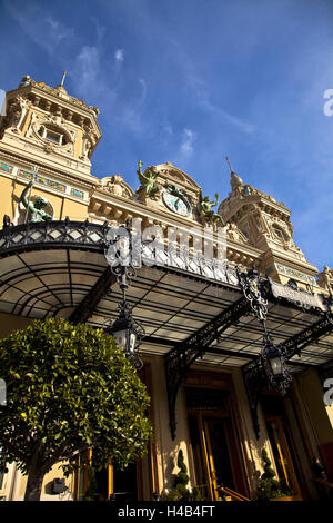 Monte Carlo, Monaco, façade du casino, Banque D'Images