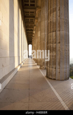 Valhalla, colonnade, de Donaustauf, Ratisbonne, Banque D'Images