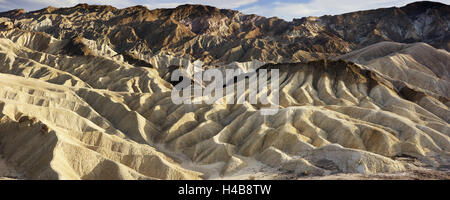 L'Amérique, Californie, Zabriskie Point, panorama, Banque D'Images