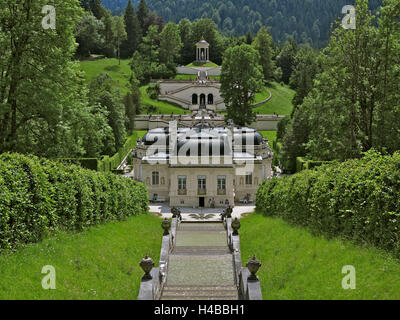 L'Allemagne, la Haute-Bavière, château de Linderhof Banque D'Images