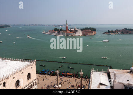 Vue sur Venise, vu de l'Hôtel Campanile Banque D'Images