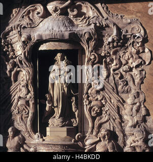 L'Espagne, Alicante, Palacio de Marqués de Dos Aguas, décoration, la figure d'un saint, Madonna, Banque D'Images