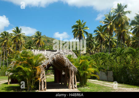 La péninsule de Samana, République dominicaine, parc Taino entre Sanchez et Santa Barbara de Samana Banque D'Images