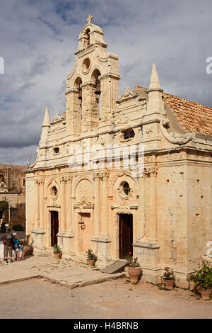 Crète, église de monastère d'Arkadi Banque D'Images