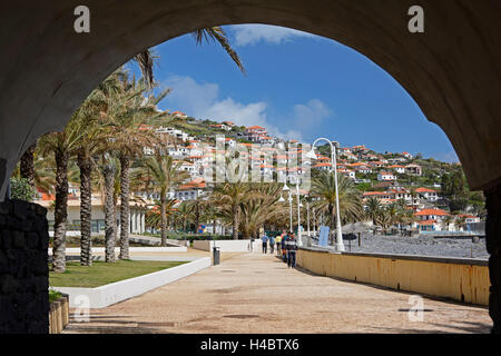 Madère, le paysage urbain de Santa Cruz Banque D'Images