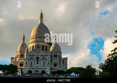 Voir de Sacré Cœur à Paris, France Banque D'Images