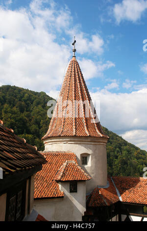 Château de Bran, le château Bran (dt. Törzburg, ung. Törcsvár), Transsilvanien, Rumänien, Transylvanie, Roumanie Banque D'Images