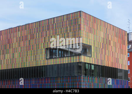 Musée Brandhorst, ouvert en 2009, l'architecte Sauerbruch Hutton, façade de tiges en céramique 36000 et 23 couleurs, Maxvorstadt, museum quarter, Munich, Bavaria, Germany, Europe Banque D'Images